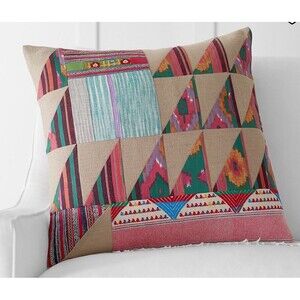 Pottery Barn Counterpane Pillow Cover (1) Pauline Boyd Patchwork Hatchling